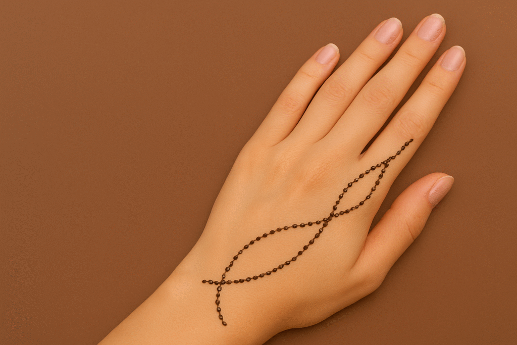 Easy Simple Chain Mehndi Design
