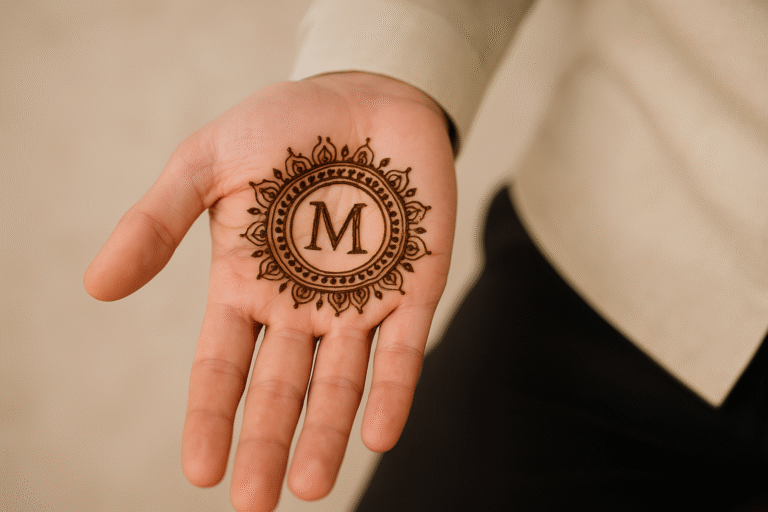 Simple Mehndi Designs for Men’s Wedding