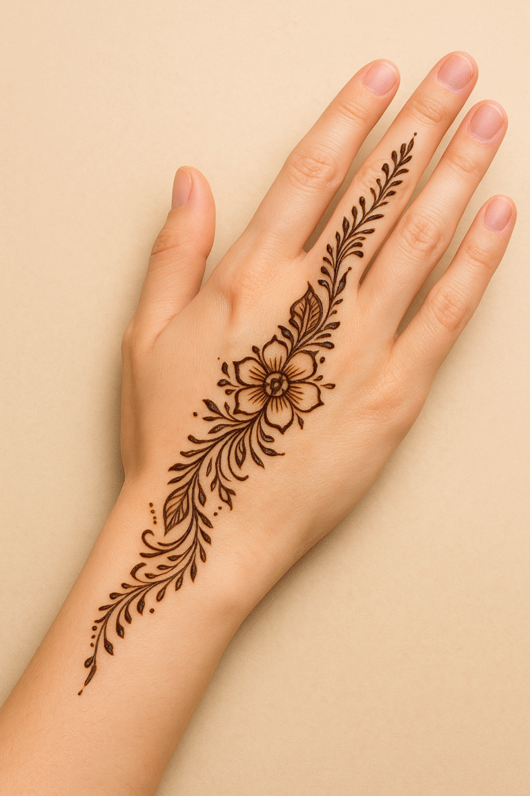 Bridal Arabic mehndi design