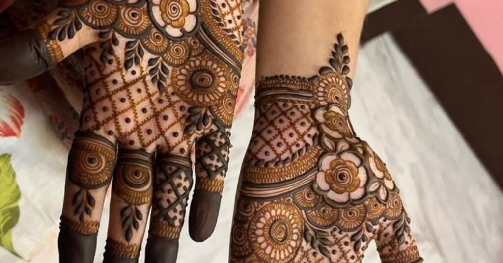 Hariyali Teej Mehndi Design