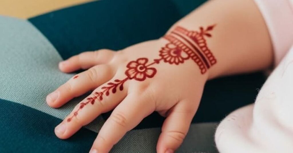 Simple and Easy Mehndi Designs for Kids