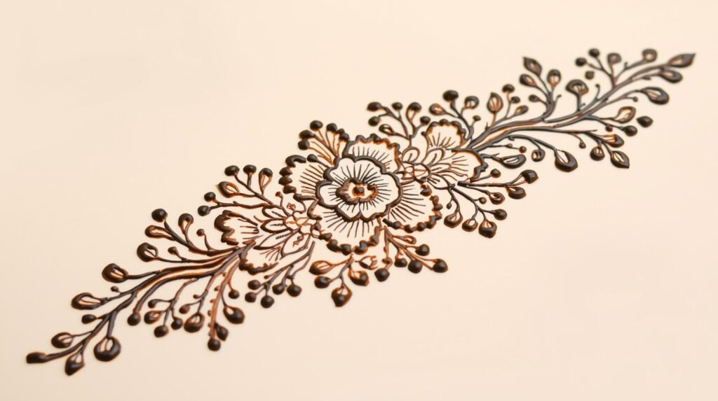 Floral Mehndi Design Front Hand