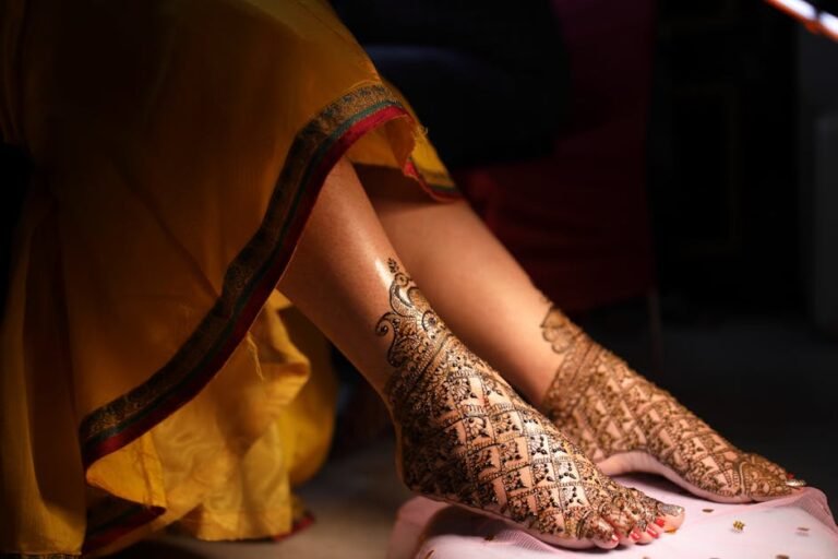 Latest Bridal Foot Mehndi Design