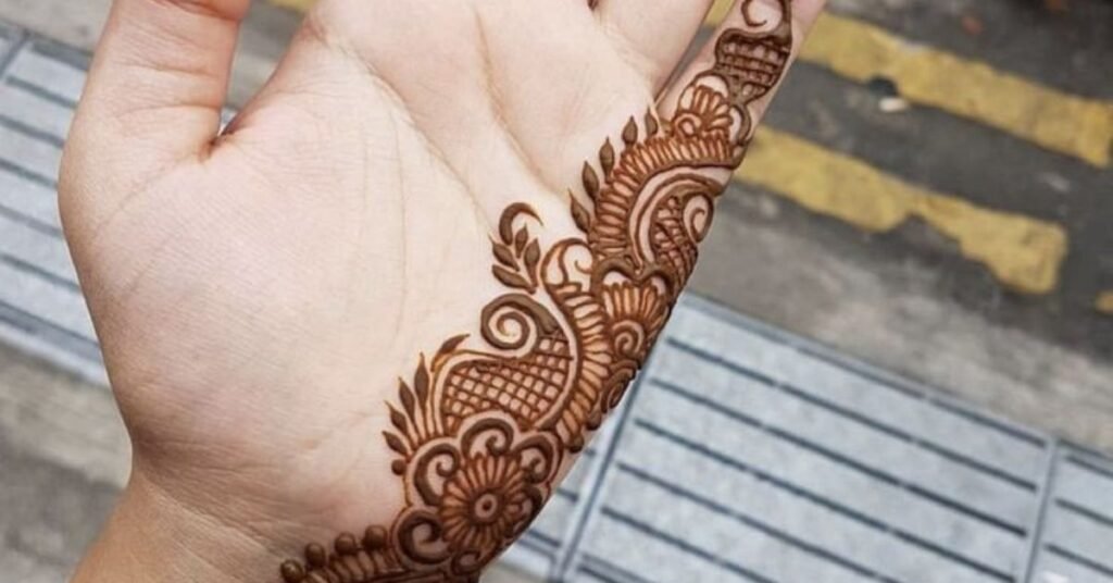 Left Front Hand Mehndi Designs