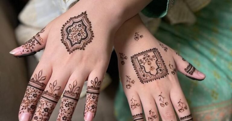 Basic Henna Hand Design
