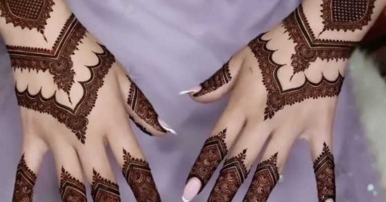 Modern Full Hand Mehndi Design