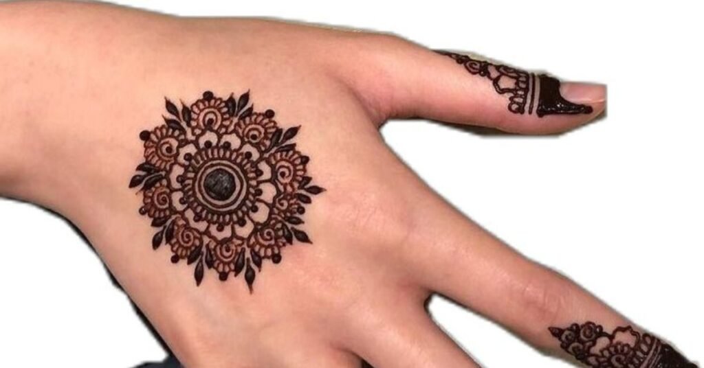 circle mehndi design