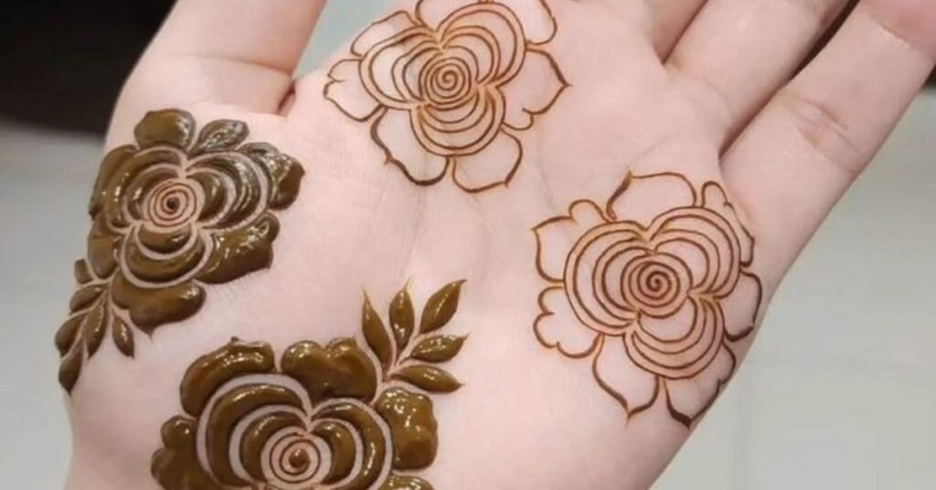 New arabic rose mehndi design