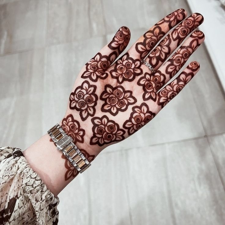 Upper Hand Mehndi Design Simple