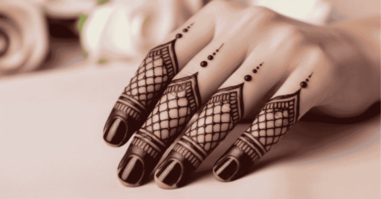 Bridal Finger Mehndi Design