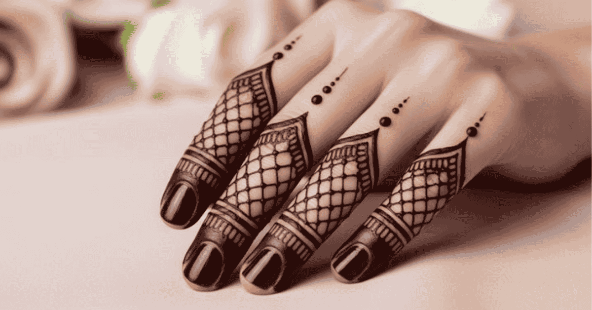 Bridal Finger Mehndi Design