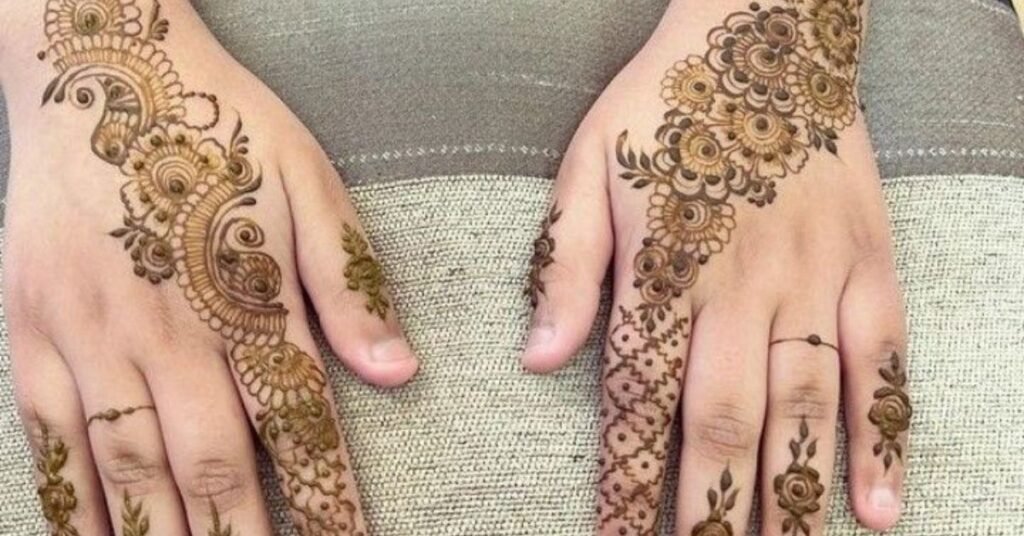 Long Bail Mehndi Design
