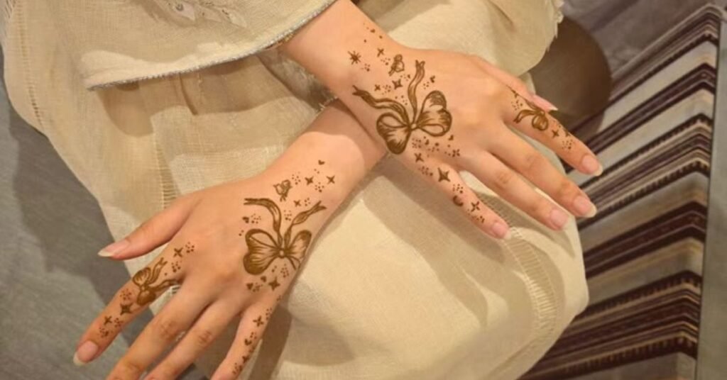 Beautiful Butterfly Mehndi Design