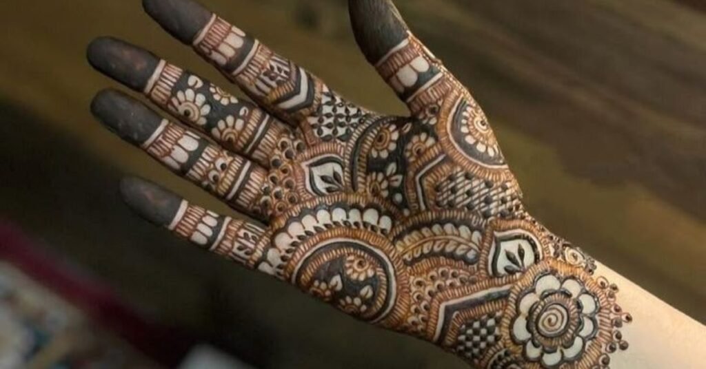"Geometric Mehndi Design