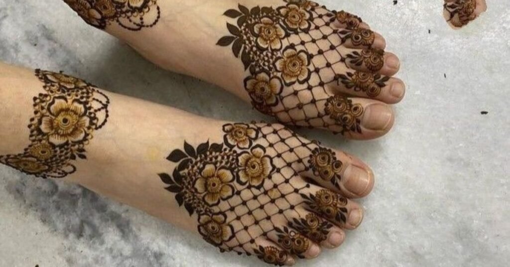 Bridal Leg Mehndi Designs for Weddings