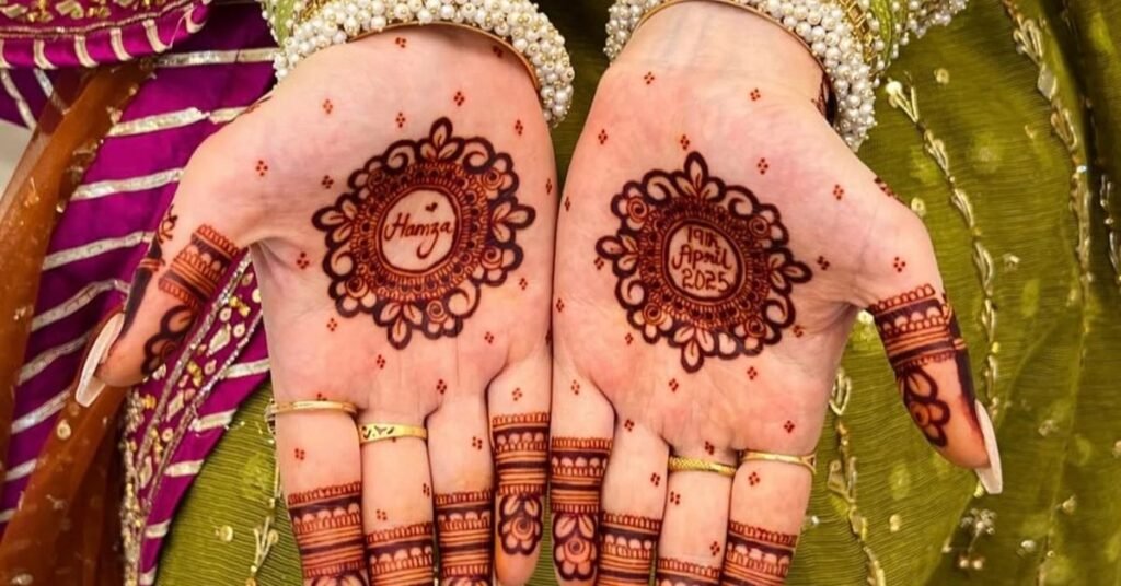 Gulf Mehndi Design Front Hand