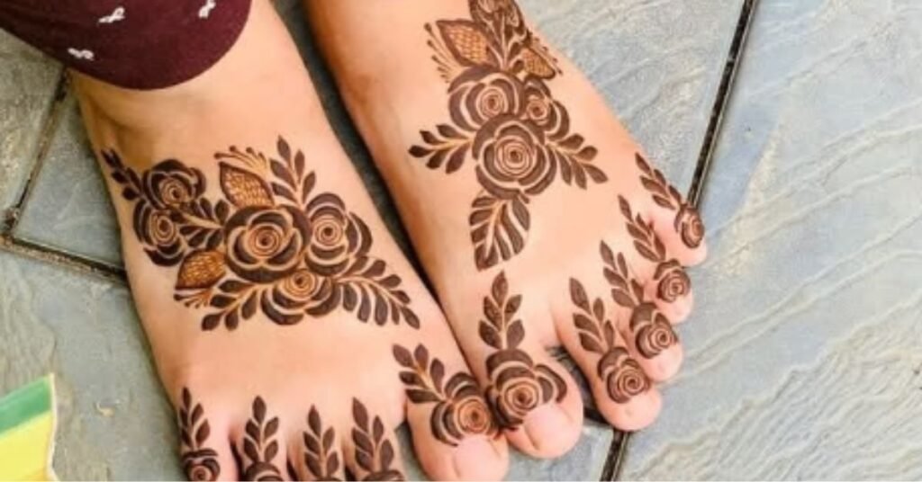 Toe Mehndi Designs for Beginners