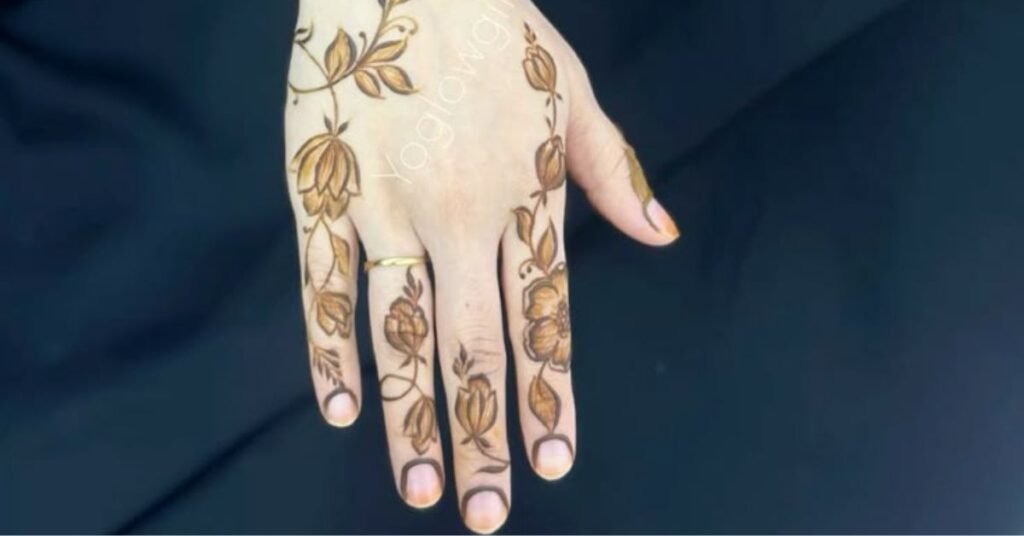 Khafif Mehndi Design New Style