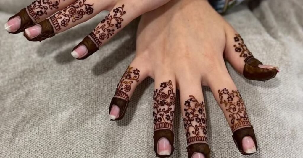 Finger Mehndi Design Stylish & Simple