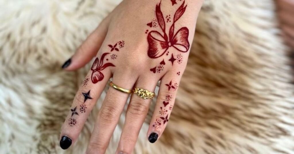 Butterfly Mehndi Design Simple