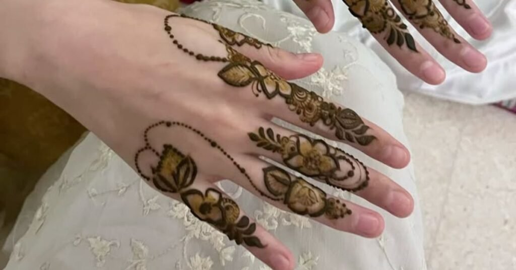 Finger Ring Mehndi Tattoo Deigns