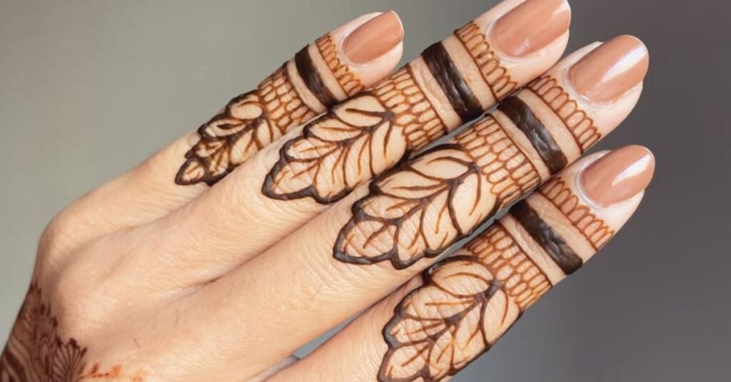Mehndi Design for Simple Fingers