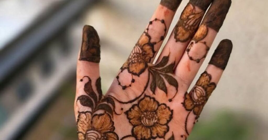 Shaded Mehndi Designs for Front Hand